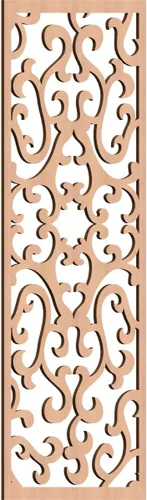 Miniatura 135 de Smithfield Paneles de pared decorativos de madera con calado, 13 3/8 pulgadas de ancho x 34 3/8 pulgadas de alto x 3/8 de alto, roble rojo rojo
