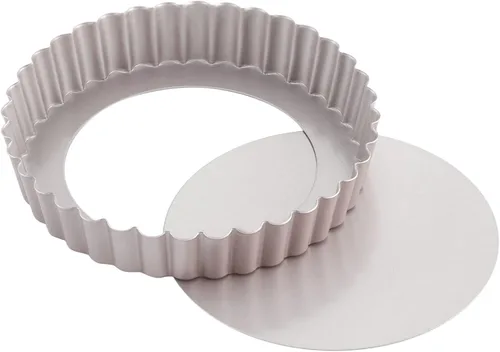 CHEFMADE Sartén para tartas, 7 pulgadas con parte inferior suelta extraíble, antiadherente, redonda, quiche, para horno y cocción instantánea