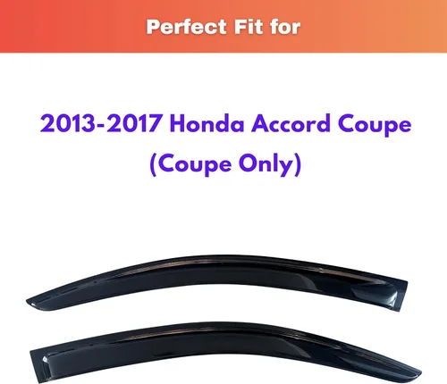 Miniatura 164 de KPY Visor de ventana compatible con Kia Soul 2009-2013, Protector contra lluvia de 4 unidades, deflectores de ventilación de ventana lateral