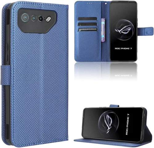 Miniatura 26 de Funda de piel sintética compatible con Asus ROG Phone 7, funda de piel sintética compatible con Asus ROG Phone 7 Ultimate, color negro