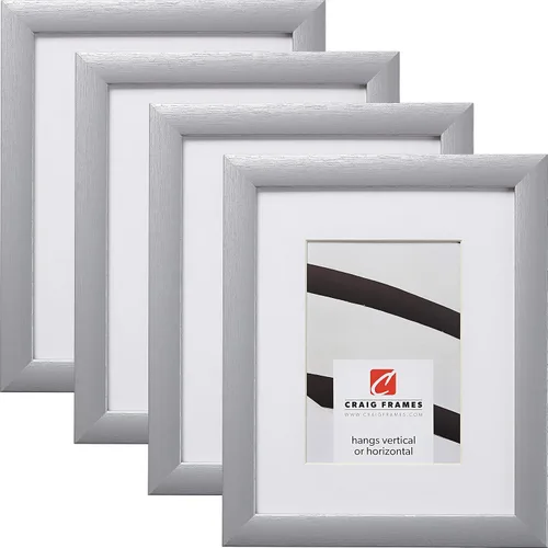Miniatura 7 de Craig Frames Portarretratos contemporáneo, de 5 x 7 pulgadas, color negro mate para mostrar una foto de 4 x 6 pulgadas, juego de 4