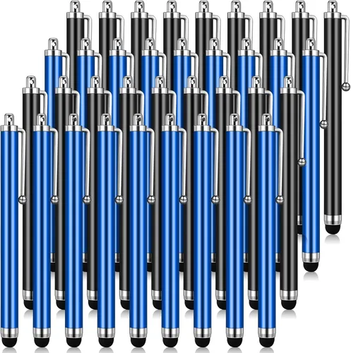Miniatura 8 de Outus Paquete de 36 lápices capacitivos para pantallas táctiles, paquete de aula a granel con punta de goma suave, lápiz capacitivo para niños