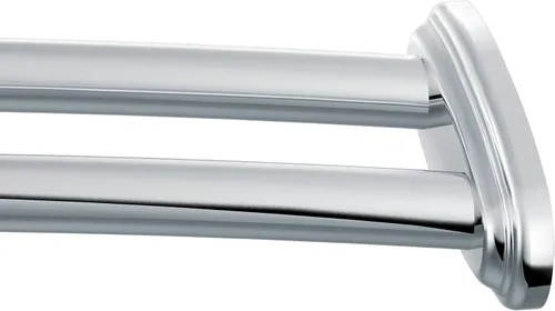 Miniatura 9 de Moen DN2141BN - Barra doble, curvada y ajustable para cortina de ducha, 57 a 60 pulgadas, acero inoxidable, color níquel cepillado, montada en pared