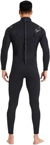 Miniatura 3 de ZCCO Traje de neopreno de 0.118 pulgadas (0.118 in) de cuerpo completo de manga larga con cremallera en la espalda, traje térmico para deportes