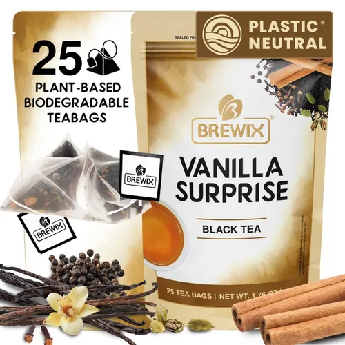 Miniatura 30 de BREWIX, Bedtime Blossom - Té suelto de hierbas (más de 50 tazas) sin cafeína y totalmente natural Mezcla relajante floral nocturna Rooibos