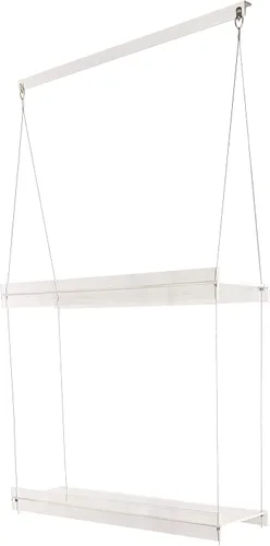 Miniatura 15 de Estantes colgantes de acrílico para ventanas (34 pulgadas de ancho, 2 estantes - 35 pulgadas de alto)
