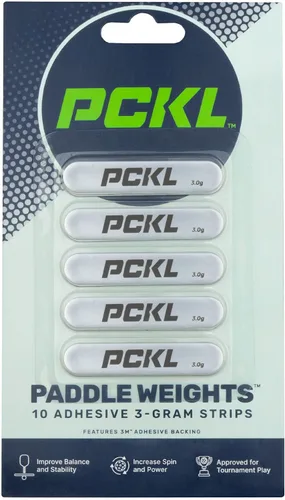 Miniatura 6 de PCKL Pesos de cinta de plomo de paleta de pickleball 10 tiras precortadas de 0.11 oz para mejorar la potencia, giro, punto dulce