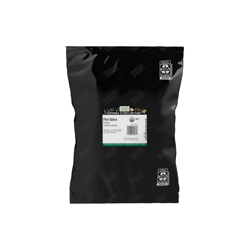 Frontier Co-op Polvo orgánico de cinco especias, bolsa a granel de 1 libra, canela, semillas de hinojo, clavo, anís estrellado y pimienta blanca,