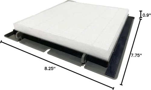 Miniatura 8 de Nispira Filtro de repuesto True HEPA compatible con Ivation 5 en 1 purificador de aire generador de ozono IVAOZAP04, paquete de 3