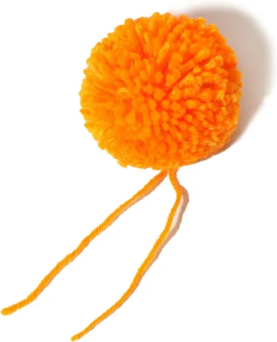 Miniatura 9 de Paquete de 12 pompones de hilo para sombreros 8CM-3PULADAS Suministros de fiesta Arte y manualidades hechas a mano Accesorios decorativos (Negro)