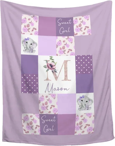 Miniatura 26 de Manta personalizada con nombre, manta personalizada para bebé, regalos conmemorativos para envolver cumpleaños de niños pequeños, mariposa