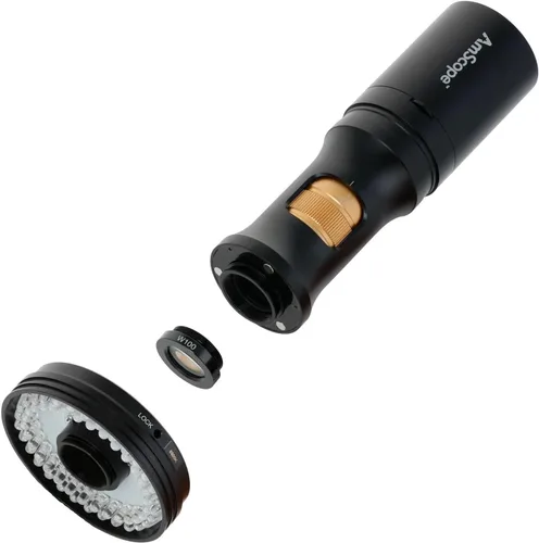 Miniatura 2 de AmScope - Microscopio digital todo en uno HDMI de 1080p con óptica de zoom en soporte de brazo doble - DM756H2D-DAB