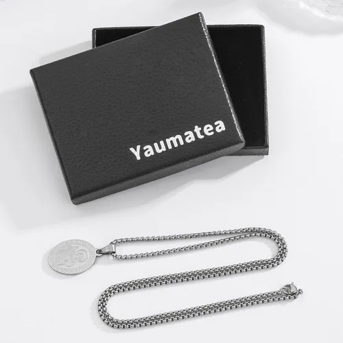 Miniatura 5 de Collar de San Miguel, San MiguelVirgen MaríaRafaelJudeCristóbalBenedictoJoséPatrickFranciscoFlorianThomasAnthony, acero inoxidable, 24
