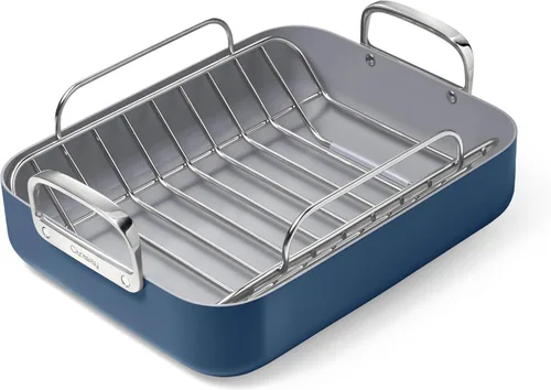 Miniatura 8 de Caraway Bandeja para Asar - Bandeja para Asar de 16x13" con Rejilla - Revestimiento de Cerámica Antiadherente - No Tóxico, Sin PTFE ni PFOA - Apto