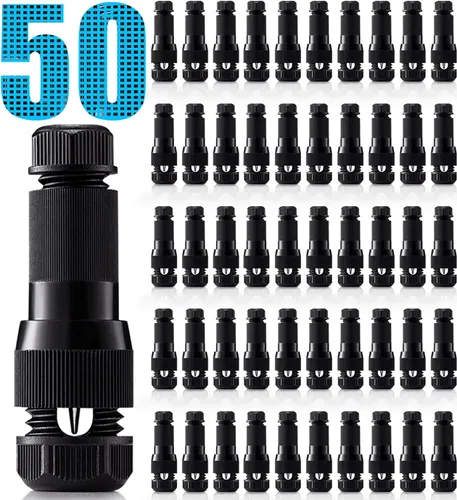 Miniatura 9 de SUNVIE Conectores de cable Fastlock de bajo voltaje para luces de camino, luces de camino, conector de cable de calibre 12-14, funciona con Malibu