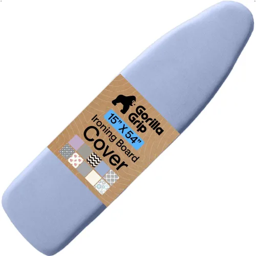 Miniatura 13 de GORILLA GRIP The Original - Funda y almohadilla para tabla de planchar, revestimiento de silicona, acolchado grueso resistente a la quemadura, Gris