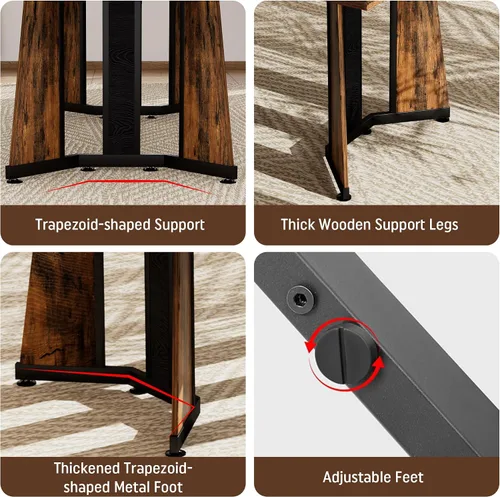 Miniatura 8 de Juego de mesa de comedor de 5 piezas con 4 sillas, mesa de comedor rectangular de madera de 71 pulgadas con sillas de comedor de terciopelo, tablero
