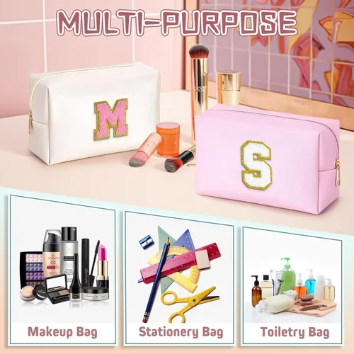 Miniatura 6 de TOPEAST - Bolso de maquillaje para mujer, Rosado, Medium