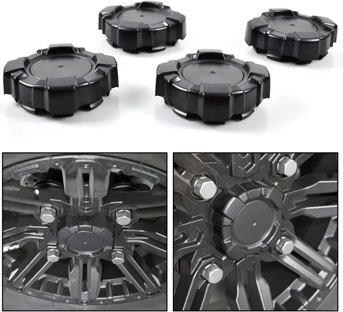 Miniatura 5 de SAUTVS Tapas de cubo de rueda para Polaris General 1000, cubierta central de llanta negra, para accesorios Polaris General 1000/4 2016-2021