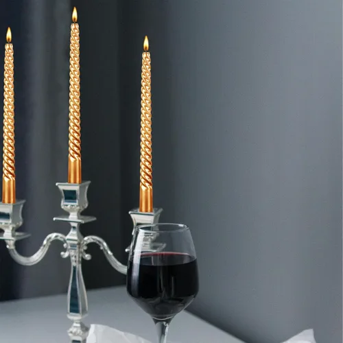 Miniatura 4 de Kemladio - Juego de 4 velas cónicas de 10 pulgadas, velas sin aroma de combustión de 7.5 horas, velas altas elegantes para la cena, velas de palo