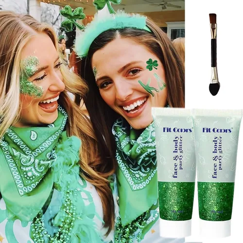 Miniatura 29 de Gel con purpurina para el cuerpo y la cara: Accesorios para conciertos de cantantes, disco, festival, rave, maquillaje con purpurina facial, 150 ml