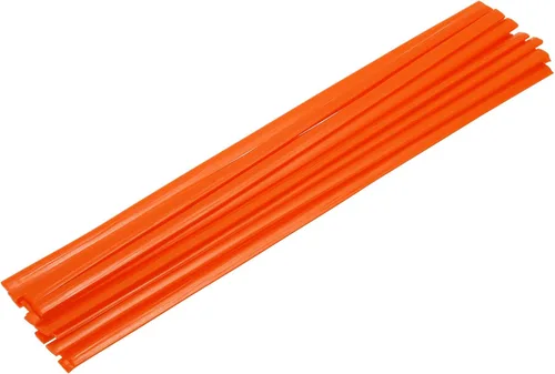 Miniatura 49 de MECCANIXITY 5 varillas de soldadura de plástico amarillo de 0.374 in x 9.843 in HDPE cinta plana de soldadura de plástico para reparar tanques