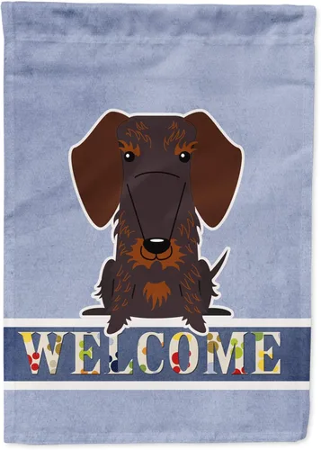 Miniatura 250 de Caroline's Treasures BB5622GF Airedale - Bandera de bienvenida para jardín, bandera decorativa para patio, exteriores, patio, parterres