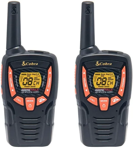 Cobra ACXT345 Walkie Talkies resistentes a la intemperie, recargable, 22 canales, juego de radio bidireccional de 25 millas de largo alcance