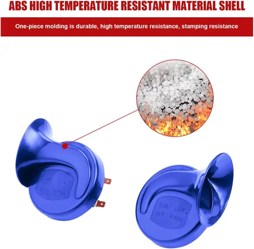 Miniatura 2 de Bocinas de tren súper fuertes, cuerno de caracol eléctrico resistente al agua para automóvil, kit de repuesto de bocinas de aire de sonido furioso