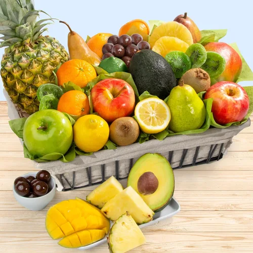 Miniatura 2 de A Gift Inside Cesta de frutas de abundancia tropical