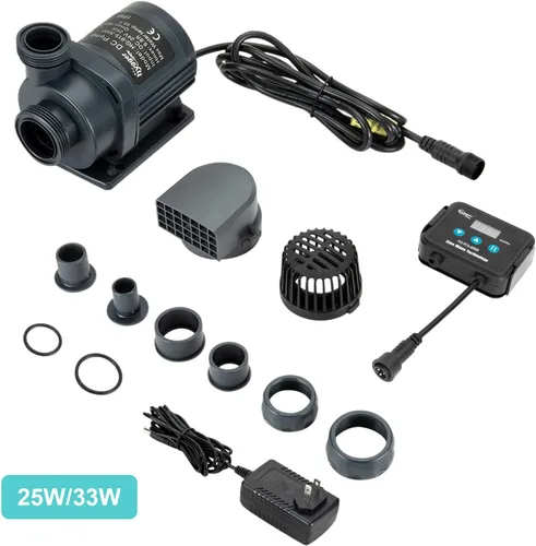 Miniatura 2 de hygger 1060GPH - Bomba sumergible y externa silenciosa de 24V, con controlador (ajustes del 30%-100%), potente bomba de retorno para peceras