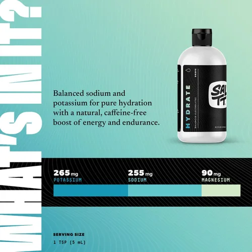 Miniatura 2 de SALTT Hydrate - Gotas de electrolitos - Dietas Keto - Ayuno intermitente - Apoyo inmunológico - Sin gluten y azúcar - Paleo - Minerales de sodio
