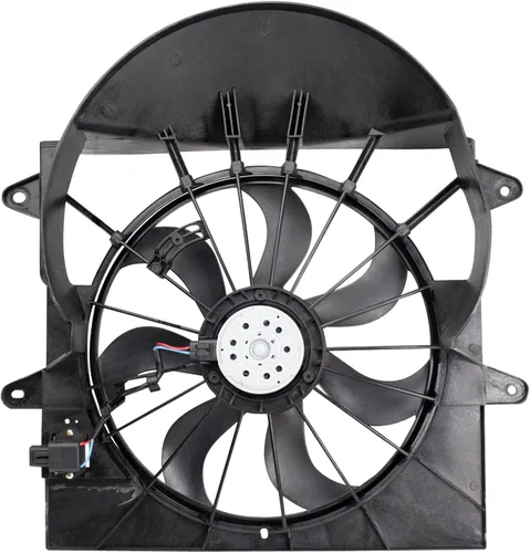 Miniatura 25 de TRQ Conjunto de ventilador de refrigeración dual del radiador compatible con Toyota Highlander 2008-2013 TO3115155