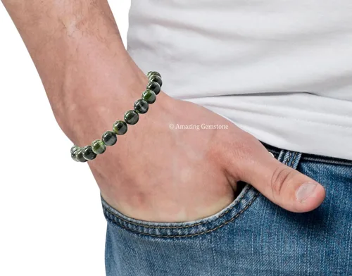 Miniatura 621 de Amazing Gemstone Crystal Bracelet for Women Men's Gifts - Protection Healing Crystal Bracelet - 8mm Gemstone Beaded Stretchable Bracelet Pulseras