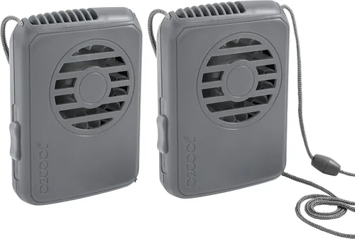 Miniatura 11 de O2COOL Ventilador de Collar Deluxe, Funciona con Pilas, para Enfriamiento Personal con Correa Ajustable (Negro)