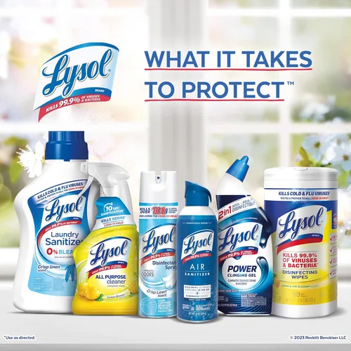Miniatura 8 de Lysol Limpiador automático de inodoro en el tazón, limpia y refresca el inodoro, aroma a brisa de limón (paquete de 2)