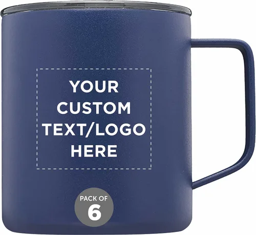 Miniatura 15 de Kenai - Tazas de viaje personalizadas con recubrimiento en polvo, 13.5 onzas, juego de 6, paquete personalizado a granel, doble pared, perfectas