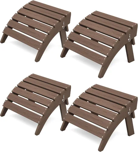Miniatura 14 de KINGYES Otomana Adirondack plegable para silla Adirondack, Aruba