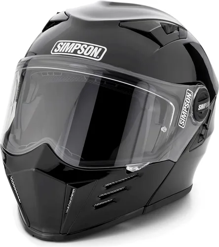 Simpson Mod Bandit Modular Motorcycle Helmet - DOT & ECE Certified - Flip Front, Comms Ready, Internal Sun Shield and External Clear Face Shield