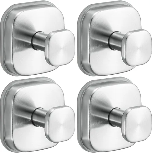 Ganchos de ventosa para ducha - Ganchos reutilizables para baño para toallas, batas y lofa - Montaje sin taladro en cocina, paredes, metal, vidrio,