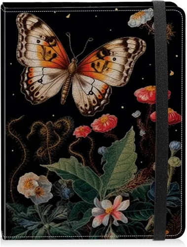 Álbum de fotos de 4 x 6 pulgadas, capacidad para 60 fotos, cubierta de piel sintética, álbum de fotos con banda elástica fuerte, álbum de fotos Flor