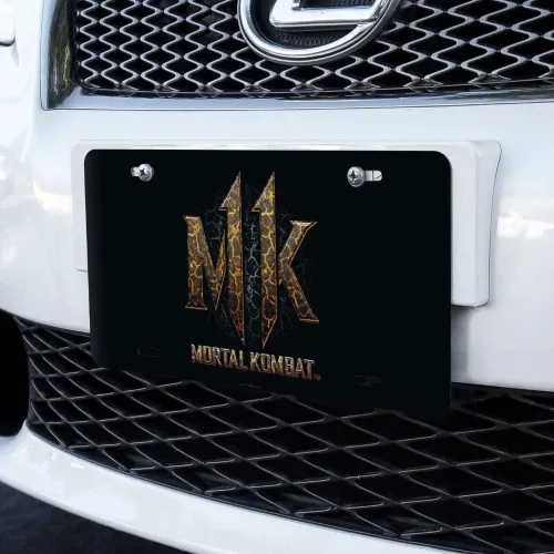 Miniatura 2 de GRAPHICS & MORE Placa de matrícula de metal con logotipo de lava 11 de Mortal Kombat