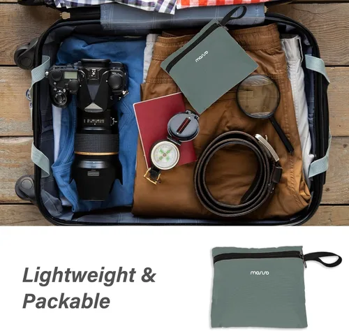 Miniatura 7 de MOSISO Mochila de senderismo ligera para senderismo, mochila plegable para viajes, bolsa de hombro plegable con bolsillo vertical frontal