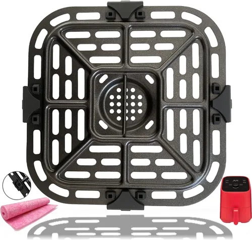 Miniatura 8 de Placa de parrilla de freidora de aire de 6 cuartos para freidora de aire PowerXL Vortex Pro, revestimiento antiadherente de doble capa de alta