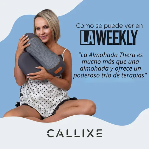 Miniatura 2 de CALLIXE Original TheraPillow – Almohada masajeadora de cuello 3-en-1 con calor y tracción suave Soporte relajante para el cuello y los hombros