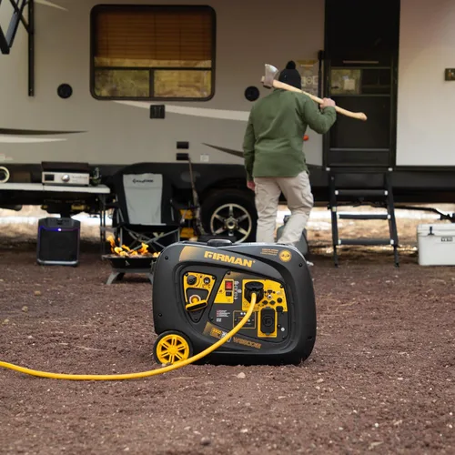Miniatura 4 de FIRMAN Generador portátil inversor, motor de 171 cc con arranque eléctrico, generador de energía de 3300 W con tiempo de funcionamiento de 9 horas