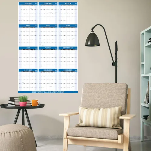 Miniatura 8 de Vibrant Focus Calendario de Pared Anual 2026 - calendario anual 2026, Calendario de Pared Anual 2026 y Planificador con Papel Grueso, Enero 2026