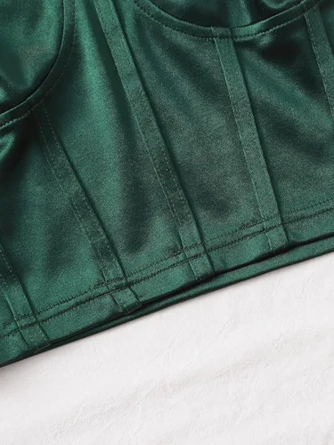 Miniatura 5 de Romwe Camiseta corta sin mangas con tirantes delgados para mujer