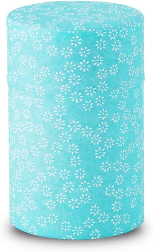 Miniatura 10 de NOREN Lata para Té Japonesa de Hojalata (Papel Yuzen Washi - Oboro Sakura/Rosa), Tamaño de 7.06 oz/Fabricado en JAPÓN con Tapa Interior Incluida