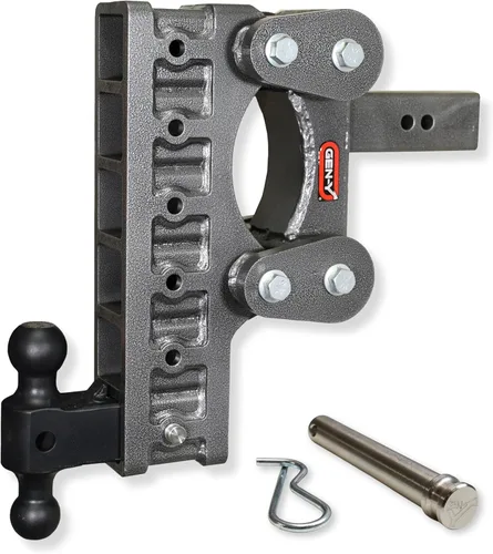 Miniatura 2 de GEN-Y Hitch Enganche de remolque resistente para receptor de 2.5 pulgadas, caída y elevación de 6 pulgadas con 4 posiciones ajustables, incluye